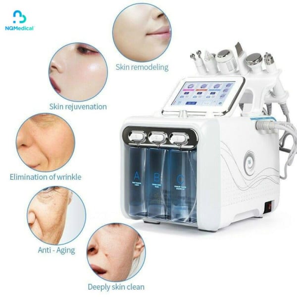 Máy 6in1 H2O2 giúp làm sạch da, tái tạo cấu trúc và cải thiện dấu hiệu lão hóa