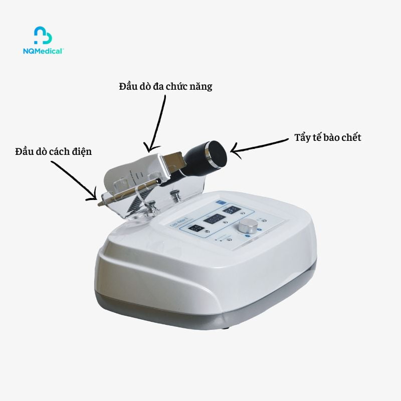 Máy điện di Cool Relax có nhiều đầu điều trị