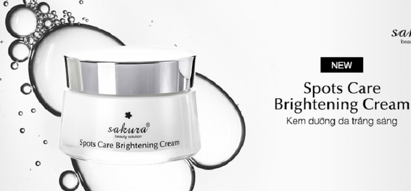 Kem dưỡng trắng da Sakura Spots Care Brightening Cream - 3